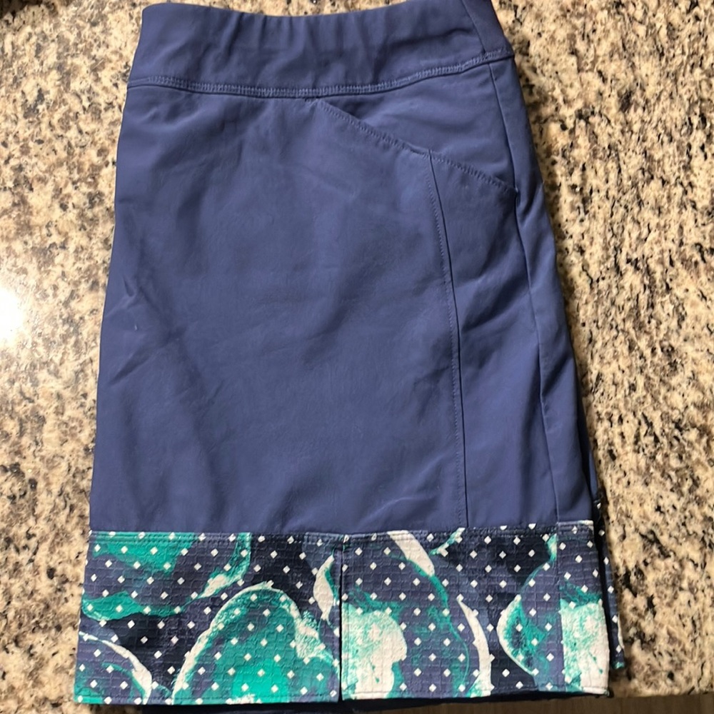 Adidas golf skort, blue and green, worn minimally, great condition